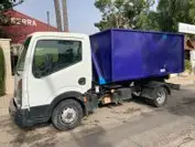 Camión contenedor en Los Dolores, Pozo Estrecho