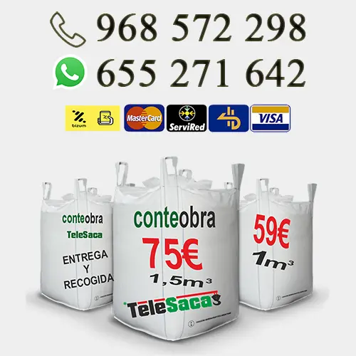 Sacas escombro en Los Dolores, Pozo Estrecho